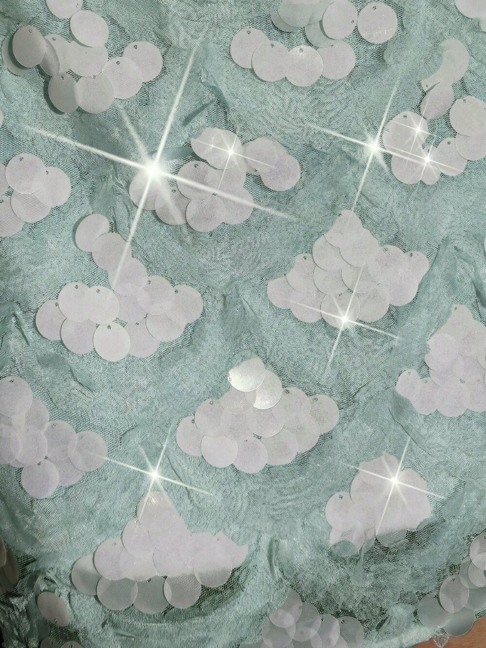 Mint Green Sexy Women's Sequin Mini Dress - Picture 7 of 7